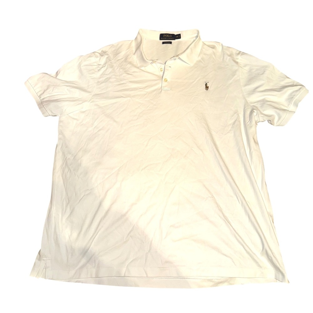 Polo Ralph Lauren Classic Fit White Polo Shirt Men's XXL